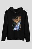 Attack On Titan Baskılı Unisex Siyah Hoodie