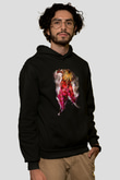 Attack On Titan Baskılı Unisex Siyah Hoodie