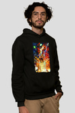 Attack On Titan Baskılı Unisex Siyah Hoodie