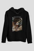 Attack On Titan Baskılı Unisex Siyah Hoodie