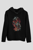 Attack On Titan Baskılı Unisex Siyah Hoodie