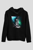 Attack On Titan Baskılı Unisex Siyah Hoodie