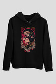 Attack On Titan Baskılı Unisex Siyah Hoodie