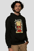 Attack On Titan Baskılı Unisex Siyah Hoodie