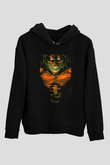 Attack On Titan Baskılı Unisex Siyah Hoodie