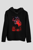 Attack On Titan Baskılı Unisex Siyah Hoodie