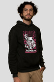 Attack On Titan Baskılı Unisex Siyah Hoodie