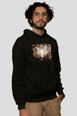 Attack On Titan Baskılı Unisex Siyah Hoodie