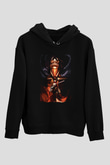 Attack On Titan Baskılı Unisex Siyah Hoodie