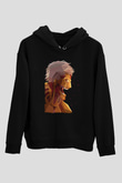 Attack On Titan Baskılı Unisex Siyah Hoodie