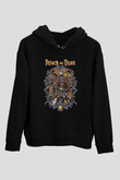 Attack On Titan Baskılı Unisex Siyah Hoodie