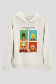 Attack On Titan Baskılı Unisex Siyah Hoodie