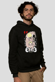 Attack On Titan Baskılı Unisex Siyah Hoodie
