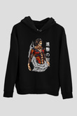 Attack On Titan Baskılı Unisex Siyah Hoodie