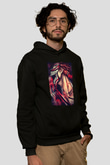 Attack On Titan Baskılı Unisex Siyah Hoodie