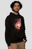 Attack On Titan Baskılı Unisex Siyah Hoodie