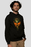 Attack On Titan Baskılı Unisex Siyah Hoodie