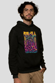 Attack On Titan Baskılı Unisex Siyah Hoodie