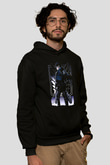 Attack On Titan Baskılı Unisex Siyah Hoodie