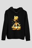 Attack On Titan Baskılı Unisex Siyah Hoodie
