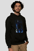 Attack On Titan Baskılı Unisex Siyah Hoodie