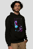 Attack On Titan Baskılı Unisex Siyah Hoodie