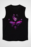 Attack On Titan Baskılı Unisex Siyah Kolsuz Tişört - Tshirt