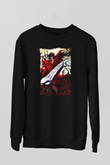 Attack On Titan Baskılı Unisex Siyah Sweatshirt