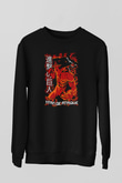 Attack On Titan Baskılı Unisex Siyah Sweatshirt