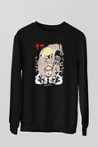 Attack On Titan Baskılı Unisex Siyah Sweatshirt