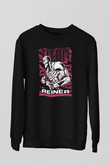 Attack On Titan Baskılı Unisex Siyah Sweatshirt