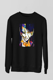Attack On Titan Baskılı Unisex Siyah Sweatshirt
