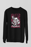 Attack On Titan Baskılı Unisex Siyah Sweatshirt