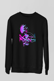 Attack On Titan Baskılı Unisex Siyah Sweatshirt