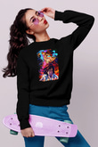 Attack On Titan Baskılı Unisex Siyah Sweatshirt