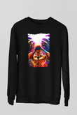 Attack On Titan Baskılı Unisex Siyah Sweatshirt