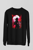 Attack On Titan Baskılı Unisex Siyah Sweatshirt