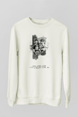 Attack On Titan Baskılı Unisex Siyah Sweatshirt