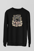 Attack On Titan Baskılı Unisex Siyah Sweatshirt