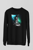 Attack On Titan Baskılı Unisex Siyah Sweatshirt
