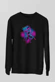 Attack On Titan Baskılı Unisex Siyah Sweatshirt