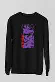Attack On Titan Baskılı Unisex Siyah Sweatshirt