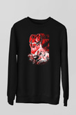 Attack On Titan Baskılı Unisex Siyah Sweatshirt