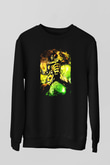 Attack On Titan Baskılı Unisex Siyah Sweatshirt