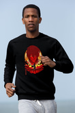 Attack On Titan Baskılı Unisex Siyah Sweatshirt