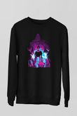 Attack On Titan Baskılı Unisex Siyah Sweatshirt