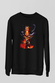 Attack On Titan Baskılı Unisex Siyah Sweatshirt