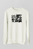 Attack On Titan Baskılı Unisex Siyah Sweatshirt