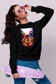 Attack On Titan Baskılı Unisex Siyah Sweatshirt