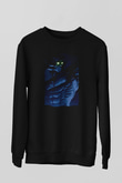 Attack On Titan Baskılı Unisex Siyah Sweatshirt